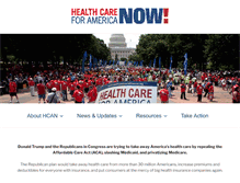 Tablet Screenshot of healthcareforamericanow.org